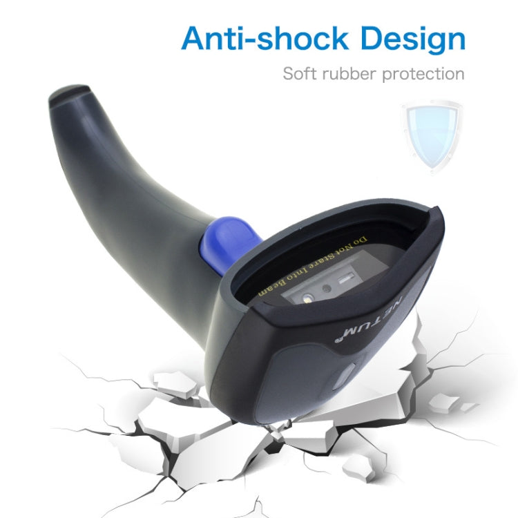 NETUM High-Precision Barcode QR Code Scanner, Model: Wireless, Wired, Wireless, Bluetooth + 2.4G + Wired