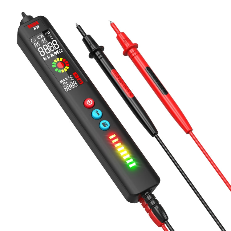 BSIDE X2 Three-Mode Smart Multimeter Electric Pen Infrared Thermometer with Flashlight Lighting, X2