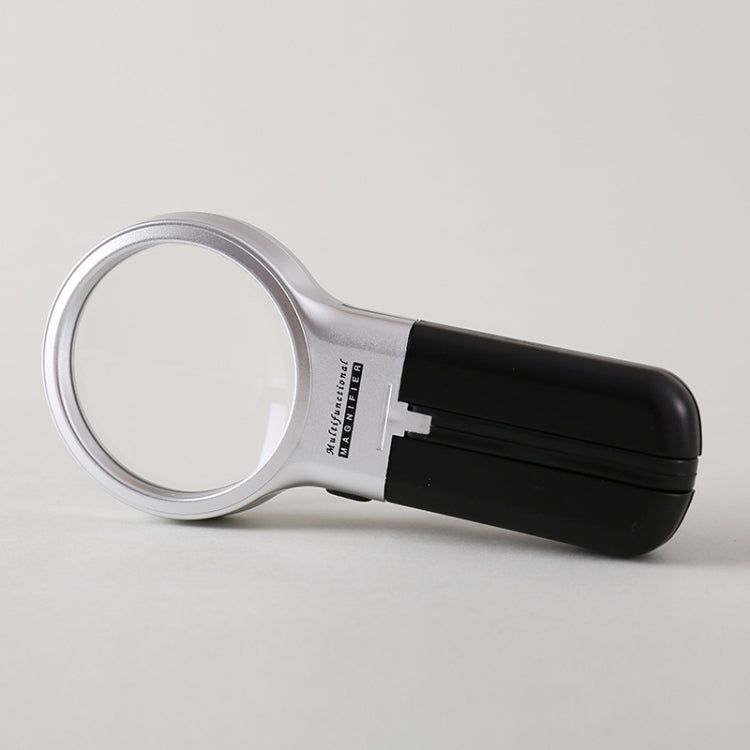 Th7006 Multi-Function Folding Magnifying Mirror With LED Lamp Hold Bracket Two-Purpose Reading Repair Acrylic 3 Times Magnifier, Th7006