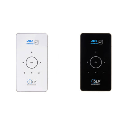 C6 1G+8G Android System Intelligent DLP HD Mini Projector Portable Home Mobile Phone Projector，, US Plug  (Black), EU Plug (Black), UK Plug (Black), AU Plug (Black), US Plug (White), AU Plug (White)