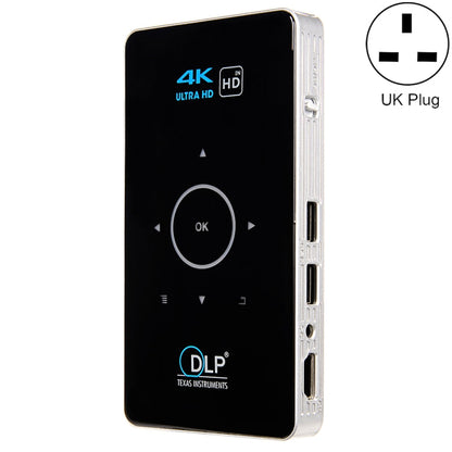 C6 2GB+32GB Android Smart DLP HD Projector Mini Wireless Projector, US Plug (Black), EU Plug (Black), UK Plug (Black), AU Plug (Black), US Plug (White), UK Plug (White), AU Plug (White)