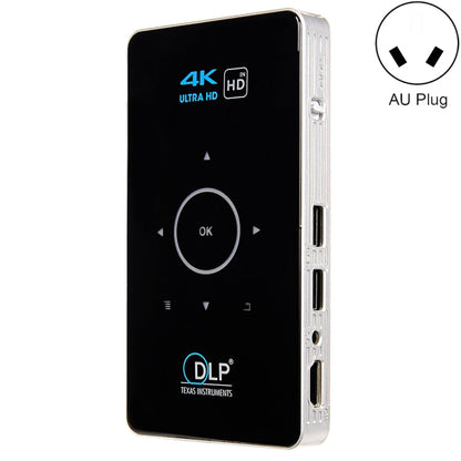 C6 2GB+32GB Android Smart DLP HD Projector Mini Wireless Projector, US Plug (Black), EU Plug (Black), UK Plug (Black), AU Plug (Black), US Plug (White), UK Plug (White), AU Plug (White)