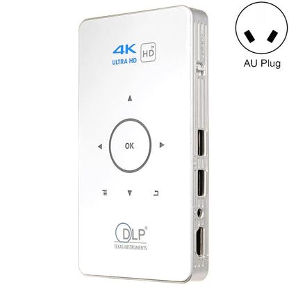 C6 2GB+32GB Android Smart DLP HD Projector Mini Wireless Projector, US Plug (Black), EU Plug (Black), UK Plug (Black), AU Plug (Black), US Plug (White), UK Plug (White), AU Plug (White)