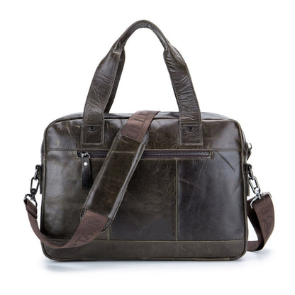 BUFF CAPTAIN 042 Men Leather Multi-Function Shoulder Messenger Bag First-Layer Cowhide Portable Briefcase