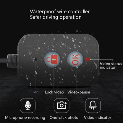 MT30 720P Waterproof Motorcycle Driving Recorder Locomotive Front And Rear Double Lens Recorder, MT30