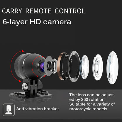 MT35B 1080P Waterproof HD Motorcycle Driving Recorder Mobile Phone Interconnection Locomotive Recorder, MT35B