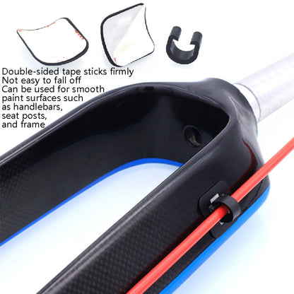 4 PCS Mountain Road Bicycle Hose Line Guide Adhesive Wire Seat Frame Cable Fixing C Buckle, Style:, Plastic Buckle, Aluminum Alloy Buckle