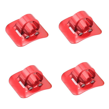 4 PCS Mountain Road Bicycle Hose Line Guide Adhesive Wire Seat Frame Cable Fixing C Buckle, Style:, Plastic Buckle, Aluminum Alloy Buckle