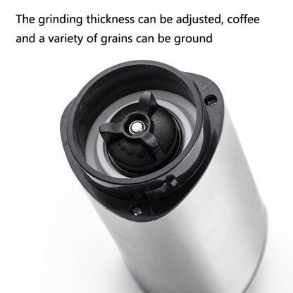 Household Stainless Steel Hand-Cranked Coffee Machine Grinder, Transparent Model, Stainless Steel Model