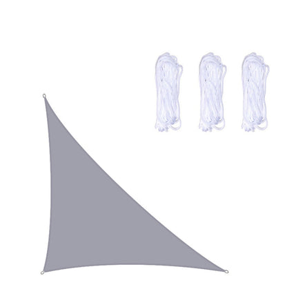 Triangle Outdoor Garden Sunshade Sail Waterproof Anti-UV Canopy, Size: 5m x 5m x 7.1m, 5m x 5m x 7.1m