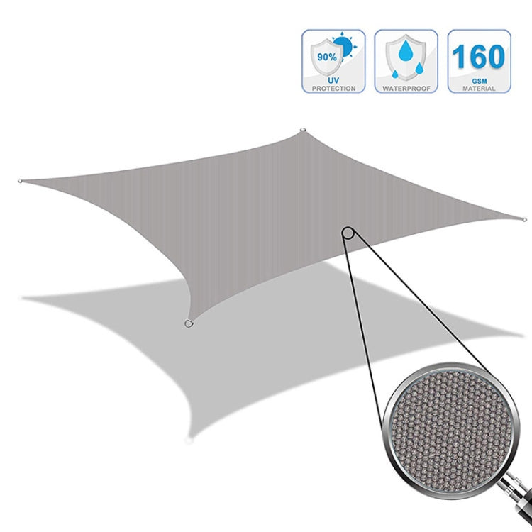 Triangle Outdoor Garden Sunshade Sail Waterproof Anti-UV Canopy, Size: 6m x 6m x 6m, 6m x 6m x 6m