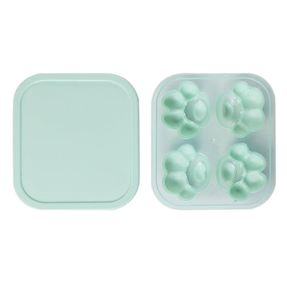 Household Cat Paw Shape Creative Silicone Ice Box Ice Cube Mold Ice Hockey DIY Food Supplement Box with Lid, Cat Paw Shape(Lilac Purple), Cat Paw Shape(Shrimp Red), Cat Paw Shape(Vegetation Green), Cat Paw Shape(Blue Green), Cat Paw Shape(Pink Purple)