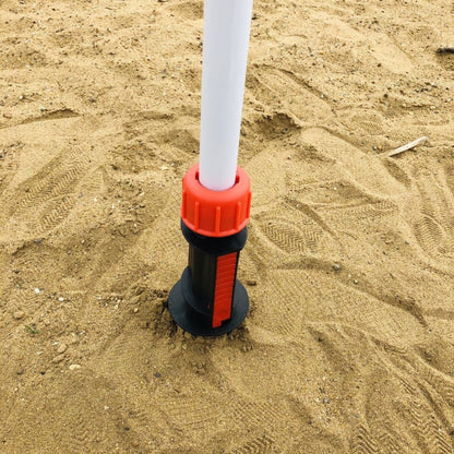 32mm Pipe Diameter Outdoor Beach Sun Umbrella Accessories Large Plastic Portable Spiral Ground Plug, 32mm Sun Umbrella Accessories