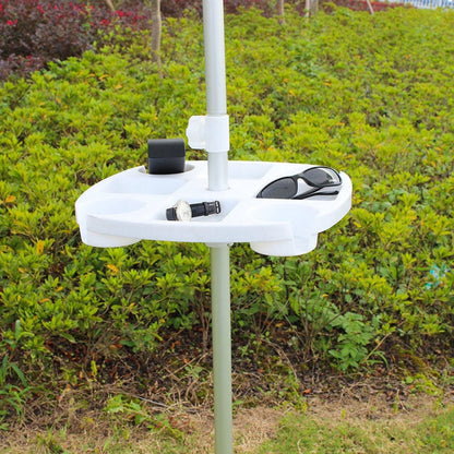 Outdoor Beach Umbrella Tube Cup Holder Sun Umbrella PP Plastic Tray, Sun Umbrella PP Tray