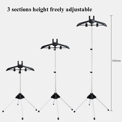 1.6m 3 in 1 Hanging Ironing Bracket Hanger Telescopic Metal Rod Mount, Metal Rod Mount