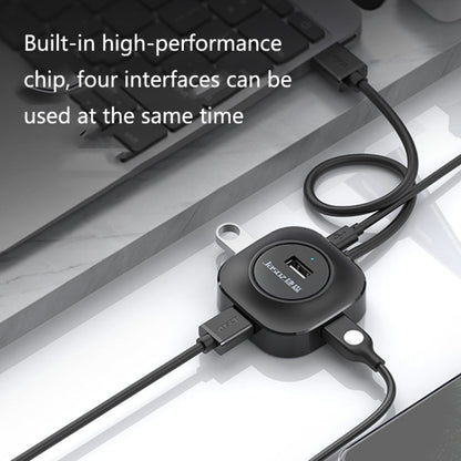 Jasoz High-Speed USB2.0 4-Ports HUB 1 to 4 Docking HUB, Black 0.3m, Black 0.5m, Black 1.2m, White 0.3m, White 0.5m, White 1.2m