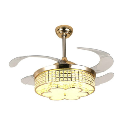 Invisible Crystal Fan LED Chandelier Home Living Room Bedroom Variable Frequency Ceiling Fan Light with Remote Control, 42 inch 115 Three Colors 36W, 42 inch 116 Three Colors 36W, 42 inch 114 Three Colors 36W, 42 inch 112 Three Colors 36W              ...