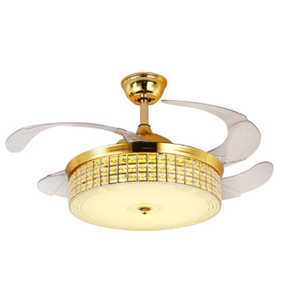 Invisible Crystal Fan LED Chandelier Home Living Room Bedroom Variable Frequency Ceiling Fan Light with Remote Control, 42 inch 115 Three Colors 36W, 42 inch 116 Three Colors 36W, 42 inch 114 Three Colors 36W, 42 inch 112 Three Colors 36W              ...