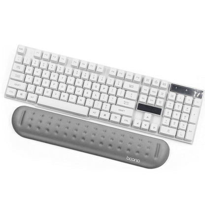Baona Silicone Memory Cotton Wrist Pad Massage Hole Keyboard Mouse Pad, Style:, Mouse Pad (Blue), Mouse Pad (Gray), Mouse Pad (Black), Mouse Pad (Pink), Medium Keyboard Rest (Blue), Medium Keyboard Rest (Gray), Medium Keyboard Rest (Black)             ...
