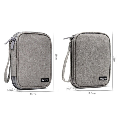 Baona BN-C003 Mobile Hard Disk Protection Cover Portable Storage Hard Disk Bag, Double-layer (Gray), Double-layer (Black), Single-layer (Gray), Single-layer (Black)