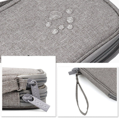 Baona BN-C003 Mobile Hard Disk Protection Cover Portable Storage Hard Disk Bag, Double-layer (Gray), Double-layer (Black), Single-layer (Gray), Single-layer (Black)