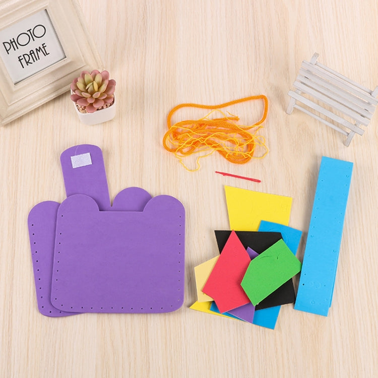3 PCS Multicolor EVA Foam Puzzles Lovely Animals Children Handmade Bags, Random Style Delivery, 3 PCS EVA Foam Puzzles