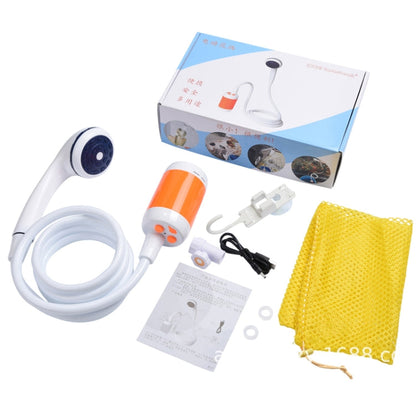 LLT-ES01 Electric Pet Shower Outdoor Camping Bath Device, Style:, Standard (Orange White), Standard (Sky Blue), Standard (Pink), High Match (Orange White), High Match (Sky Blue), High Match (Pink)