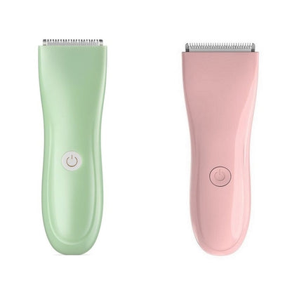 Infant And Children Hair Clipper Electric Hair Clipper Rechargeable Shaving Cutter, Green, Pink