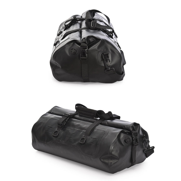 AFISHTOUR FM2031 40L Waterproof Travel Luggage Bag Large Capacity Motorcycle Rear Seat Bag, Yellow, Black