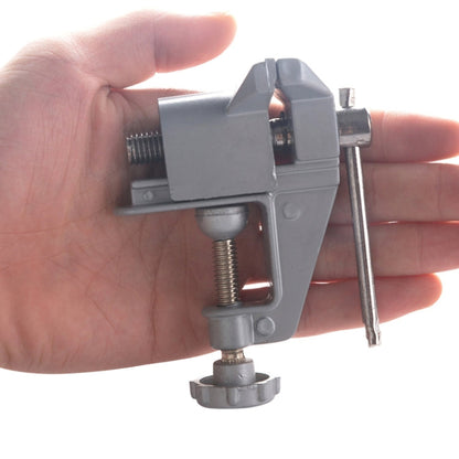 5893 Portable Mini Aluminum Alloy Table Pliers Bench Vise Manual DIY Tool, Table Pliers Bench