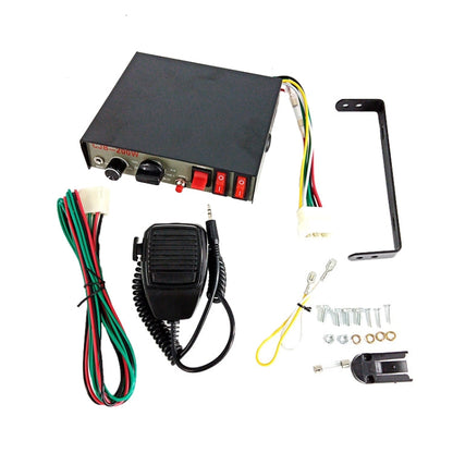 200W 12/24V Car Alert Host With Shoutlers 9 Sound Car Alarm Speaker, 9 Sound