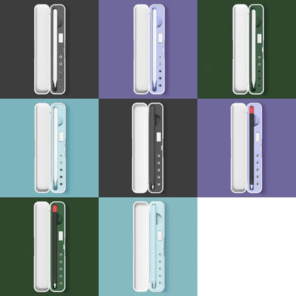 Silicone Stylus Protection Storage Box Box For Apple Pencil 1 / 2 , Specification:, 8mm (Graphite Black), 8mm (Clove Purple), 8mm (Dark Night Green), 8mm (Glacier Blue), 10mm (Graphite Black), 10mm (Clove Purple), 10mm (Dark Night Green)               ...