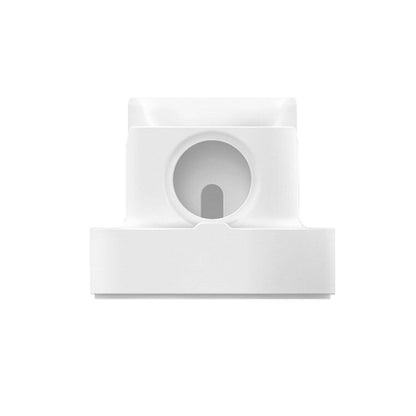 2 In 1 Smart Watch Charging Bracket Desktop Silicone Watch Charging Stand For Apple Watch, Black, White, Pink, Deep Blue, Grey