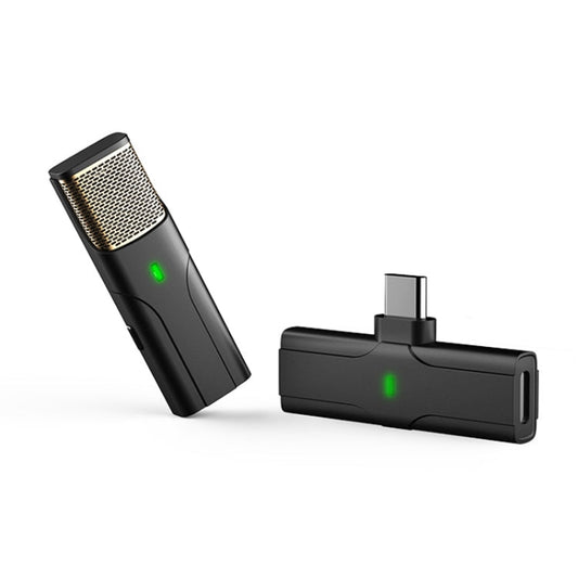 DS01 Outdoor Live Collar Microphone Collar Interview Recording Noise Reduction Wireless Microphone, Specification:, 8 Pin (Black), Type-C / USB-C (Black), Type-C / USB-C (White)