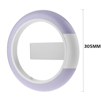 LED Mirror Hollow Wall Clock 7-color Switch Electronic Digital Display Wall Clock, Hollow Wall Clock