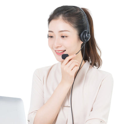 SOYTO SY490 Teaching Office Network Class Student Education Computer Headset, Style:, Double Ear Black Separation USB