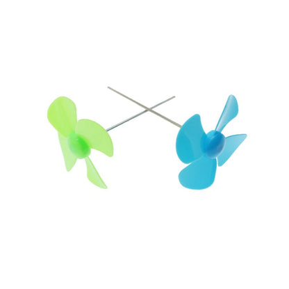100 PCS Four-Blade Propeller Technology Made Toy Accessories, Random Color Delivery, Four-Blade Propeller