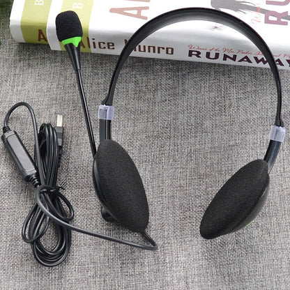 USB440 Universal USB Computer Cable Head Wearable Electricity Music Voice Headphones