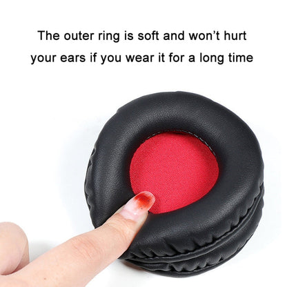 1 Pair Headset Sponge Earmuffs for Audio-Technica ATH-S200BT, Black+Gray, White+Gray, Black+Red, Black+Blue