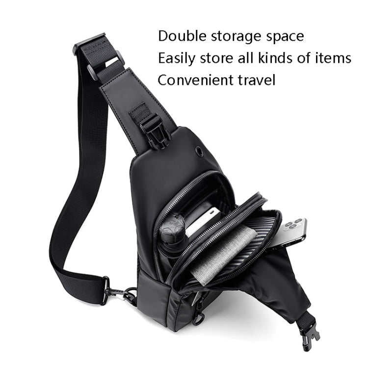 WEIXIER XB301 Men Chest Bag Outdoor Leisure Messenger Bag, XB301 Black, XB301 Gray, XB301 Green