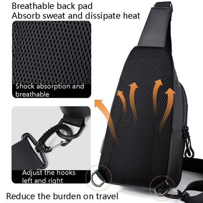 WEIXIER XB301 Men Chest Bag Outdoor Leisure Messenger Bag, XB301 Black, XB301 Gray, XB301 Green