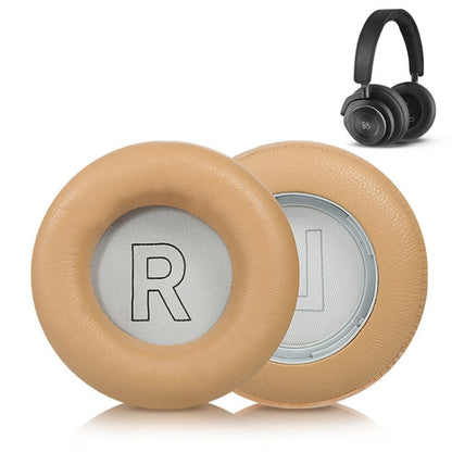 2pcs Genuine Leather Sponge Earmuffs For B&O BeoPlay H7 / H9 / H9i, H7 / H9 / H9i (Black), H7 / H9 / H9i (Apricot)