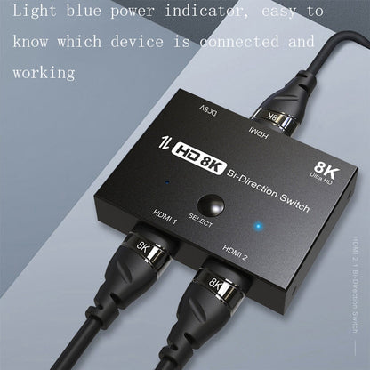 F0301 HDMI 2.1 Two-Way Switcher PS5 Dedicated One-In-Two High-Definition Switcher, F0301