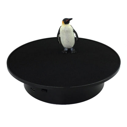 25cm USB Power Rotating Display Stand Video Shooting Props Turntable, Black Mirror, White Mirror, Golden Mirror, Silver Mirror, White+White Velvet, White+Black Velvet, White Bottom Frosted, Black Bottom Frosted, Black+Black Velvet