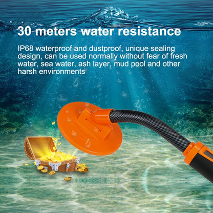 HS-07 Handheld Treasure Hunt Metal Detector Positioning Rod, Orange, Green
