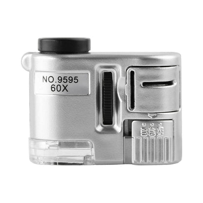 9595 60X LED Light UV Light Mini Microscope, 9595