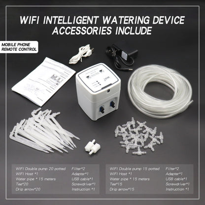 WD-01ADE WIFI Gardening Drip Irrigation Controller, Double Pump 15 Pots, Double Pump 20 Pots