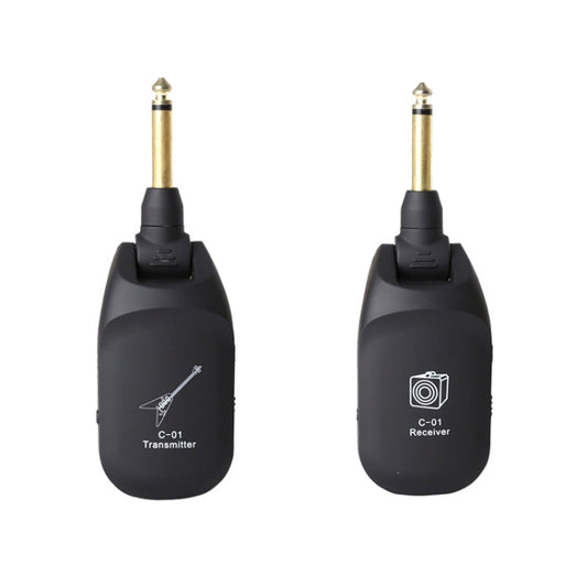 C01 Electric Guitar Wireless Audio Transmitter Receiver, Black