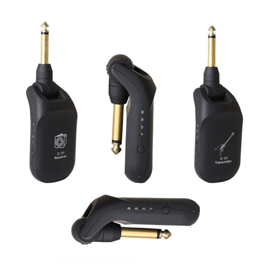 C01 Electric Guitar Wireless Audio Transmitter Receiver, Black