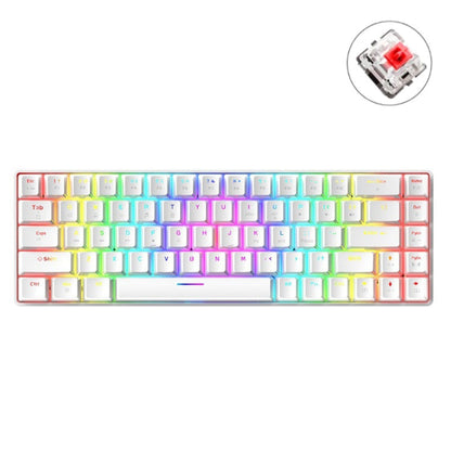 ZIYOU LANG T8 68 Keys RGB Luminous Gaming Mechanical Keyboard, Cable Length:1.6m, T8 Black Green Shaft, T8 Black Tea Shaft, T8 White Green Shaft, T8 White Red Shaft, T8 Blue Green Shaft, T8 Pink Green Shaft